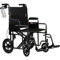 Dynarex Dynarex DynaRide Transport Plus Wheelchair, Foot Rest & Detach Desk Arm, 22inW Seat 10244